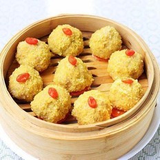 小米肉丸子的做法-家常味蒸菜譜