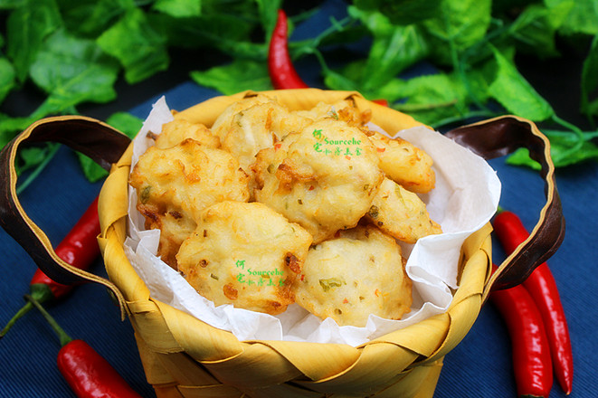 蘿卜丸子的做法-香辣味炸菜譜