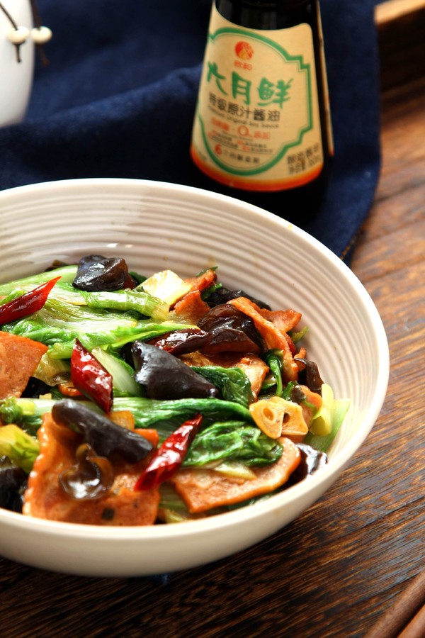 培根炒快菜的做法-咸鮮味炒菜譜