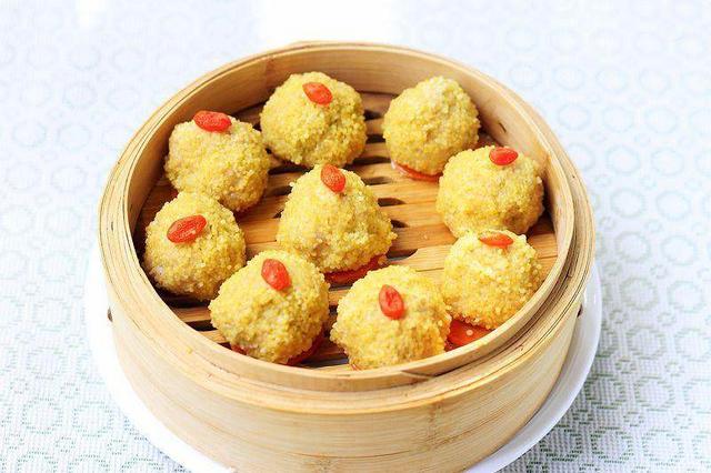 小米肉丸子的做法-家常味蒸菜譜-易網健康養生網 小米肉丸子的做法-家常味蒸菜譜