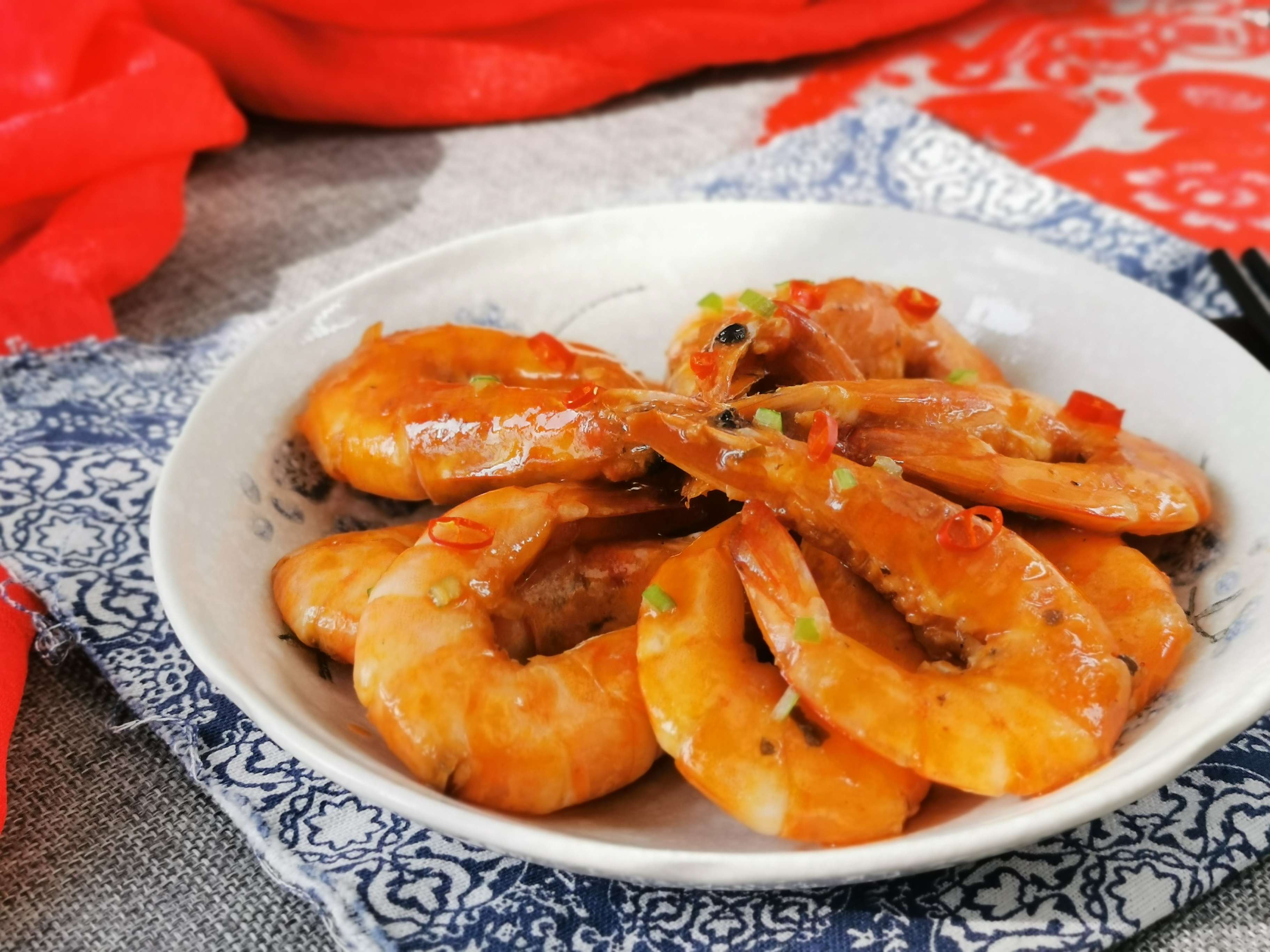 甜辣大蝦的做法-其它口味炒菜譜