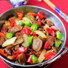 干鍋雞雜的做法-香辣味炒菜譜