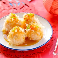 銀耳蝦球  寶寶輔食食譜的做法-家常味蒸菜譜