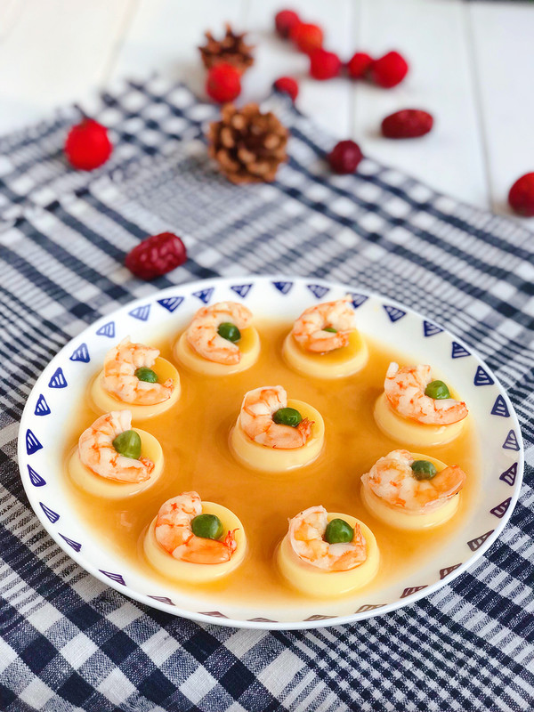 玉子蝦仁的家常做法的做法-咸鮮味蒸菜譜