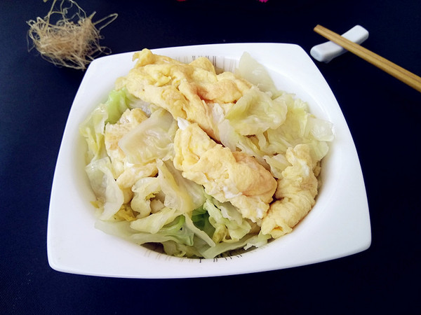 包菜炒雞蛋的做法-咸鮮味炒菜譜