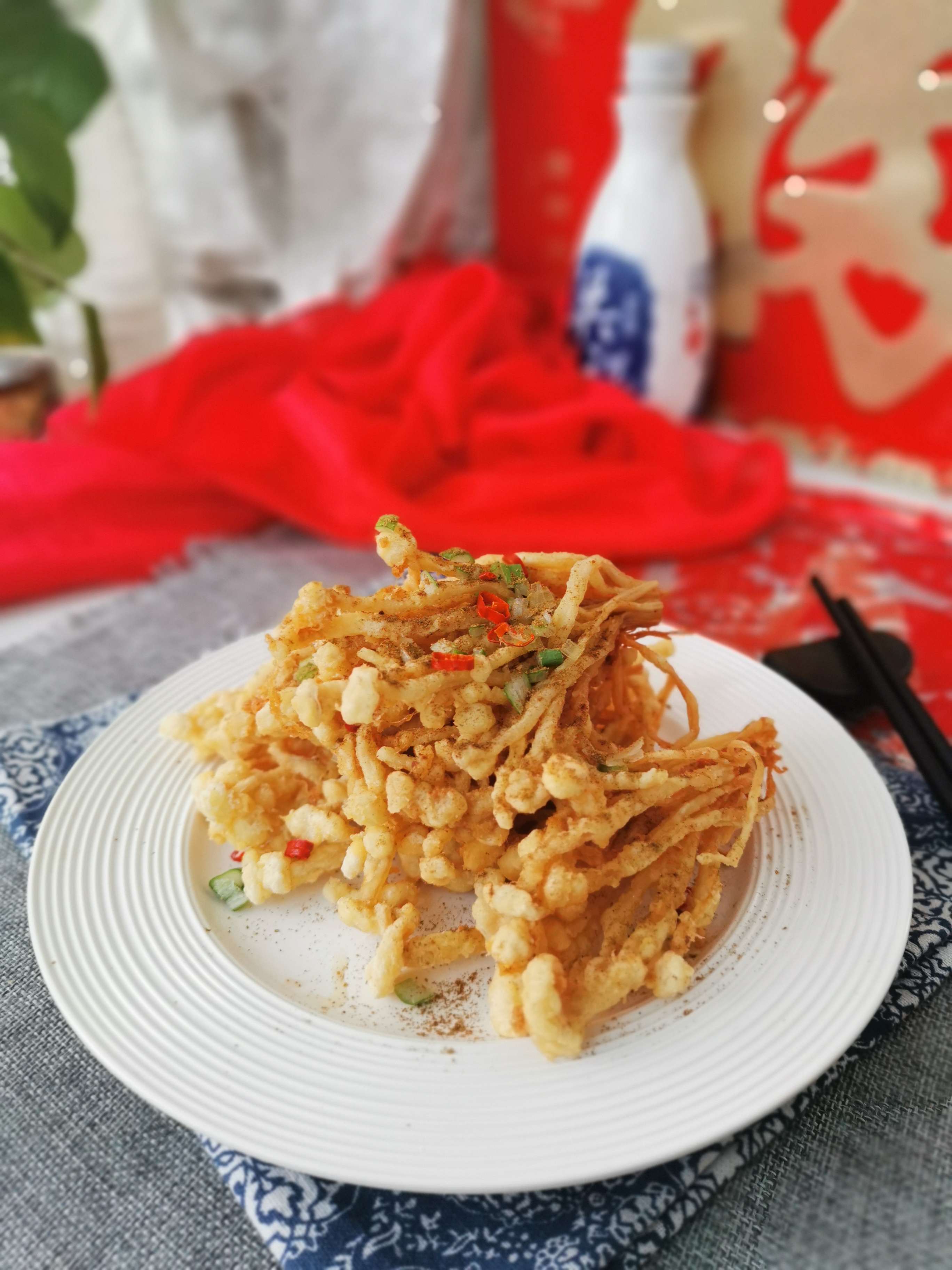 干炸金針菇的做法-其它口味炸菜譜