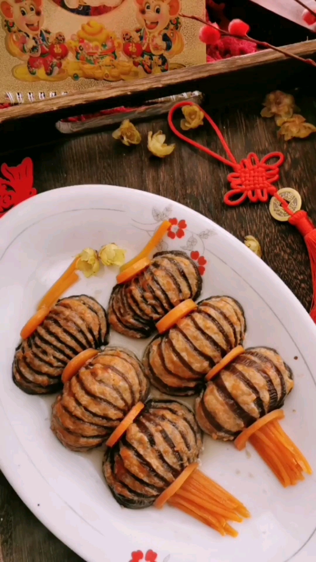 燈籠茄子的做法-家常味蒸菜譜