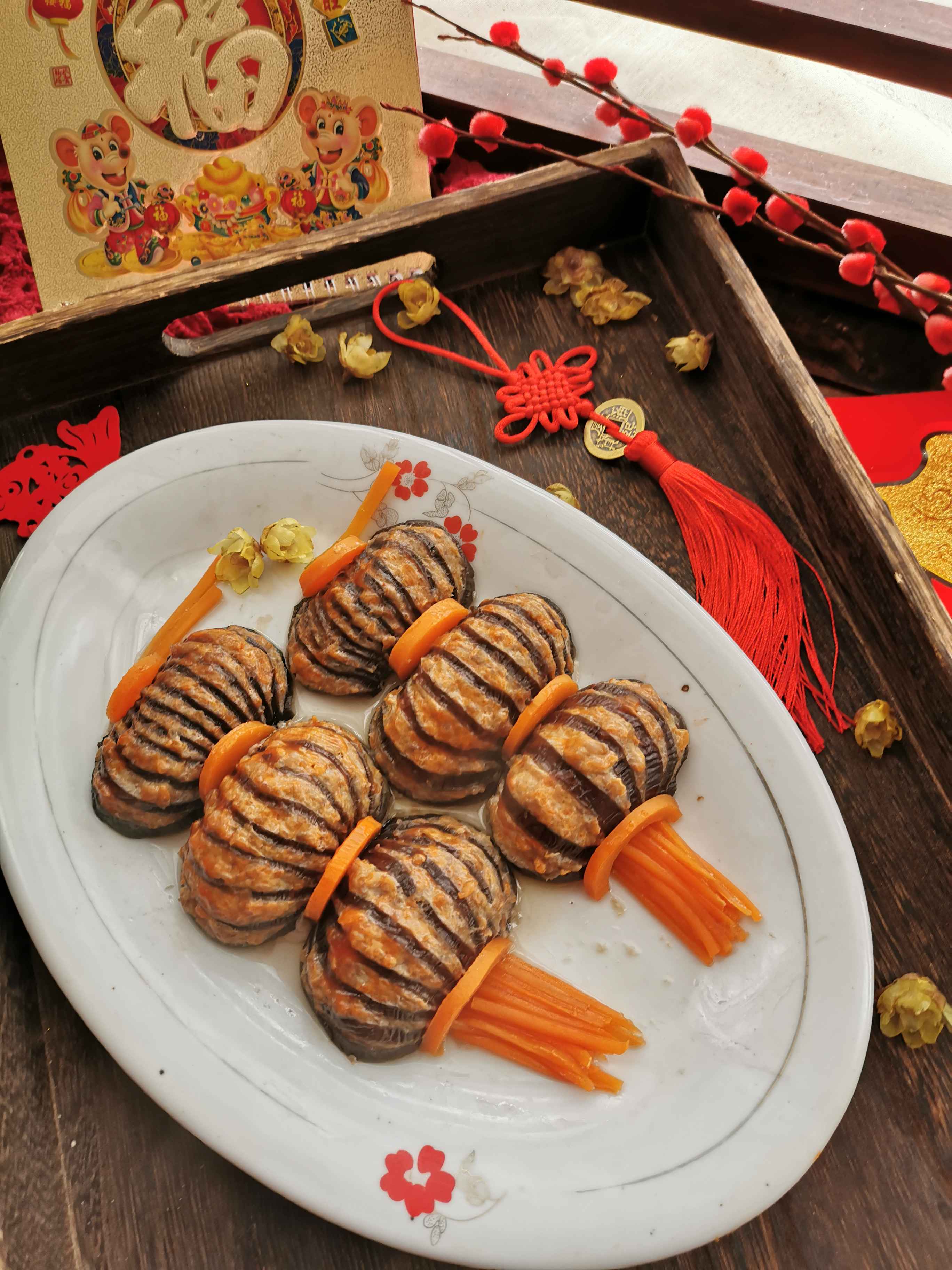 燈籠茄子的做法-家常味蒸菜譜