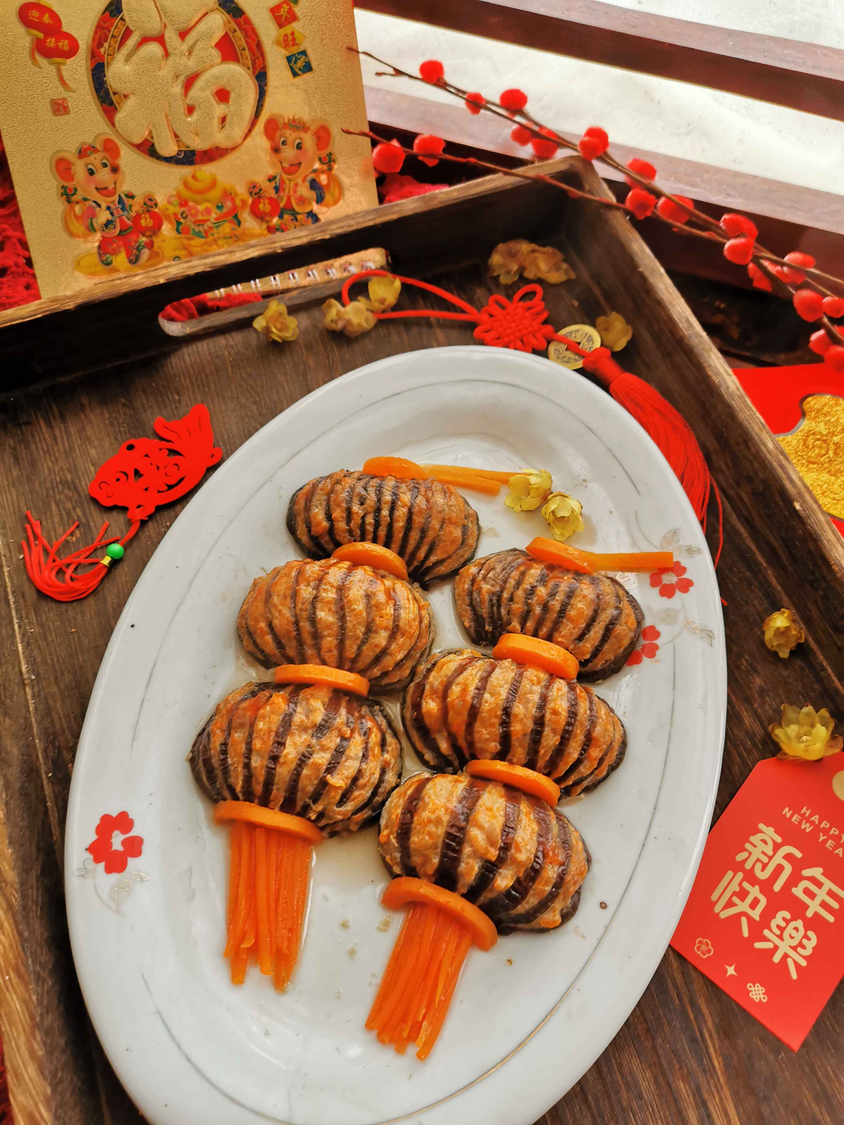 燈籠茄子的做法-家常味蒸菜譜