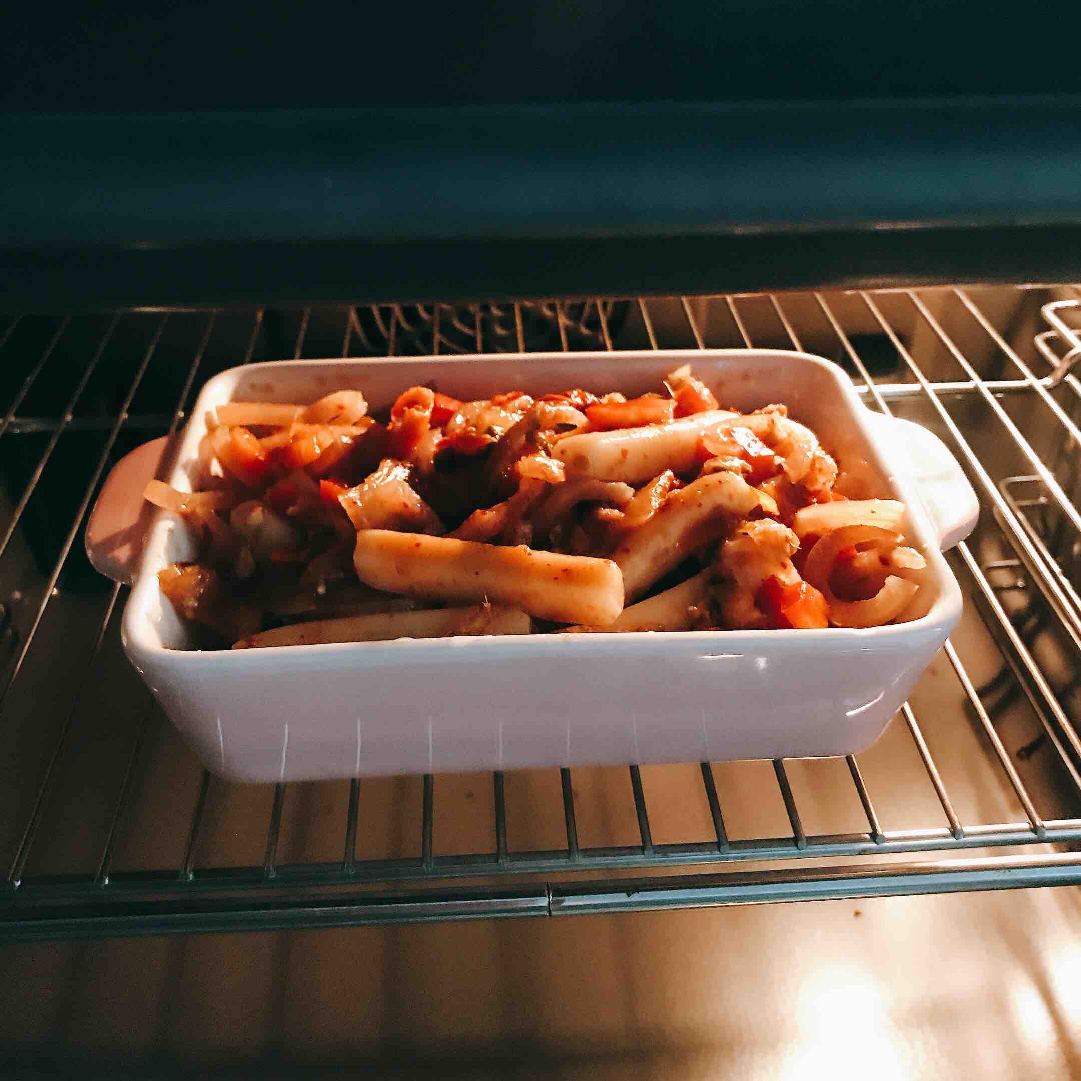 豬皮泡菜烤年糕的做法-酸辣味烤菜譜