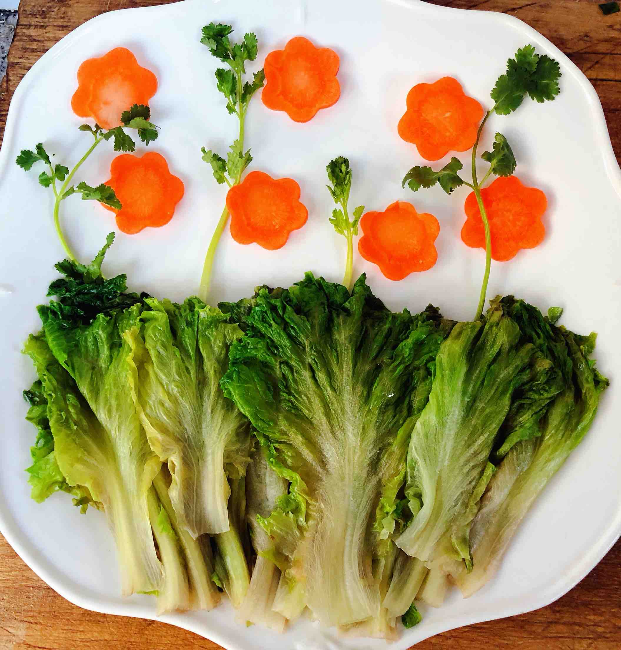 蠔油蒜蓉生菜的做法-咸鮮味煮菜譜