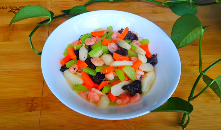 蝦仁炒雜蔬的做法-咸鮮味炒菜譜