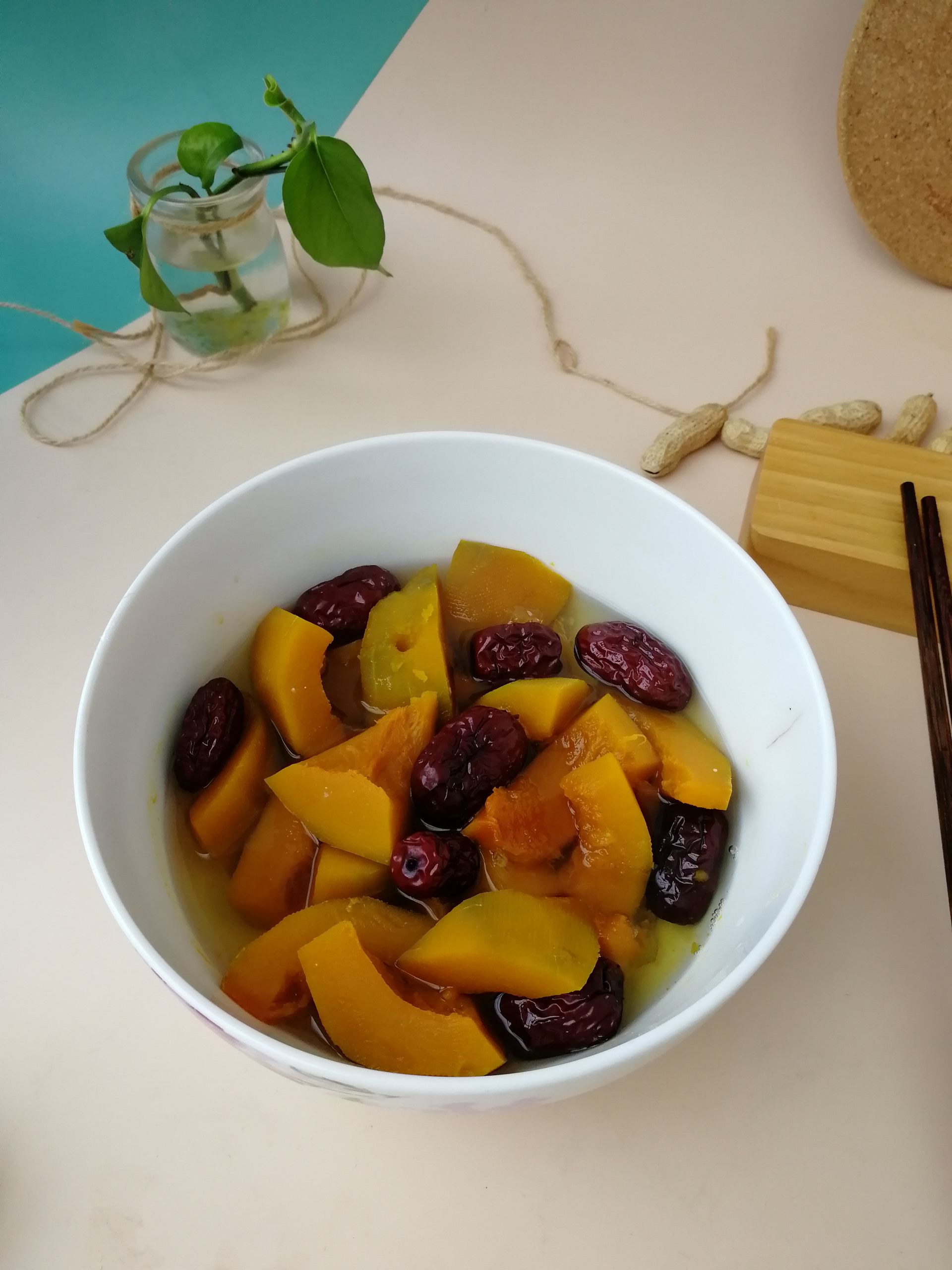 南瓜蒸紅棗的做法-甜味蒸菜譜