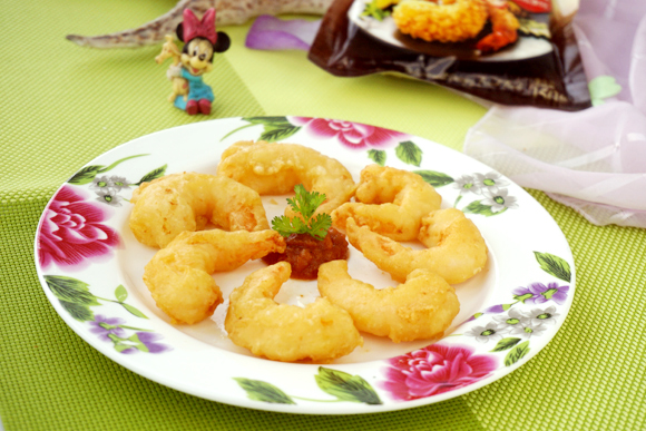 酥香炸蝦的做法-咸鮮味炸菜譜