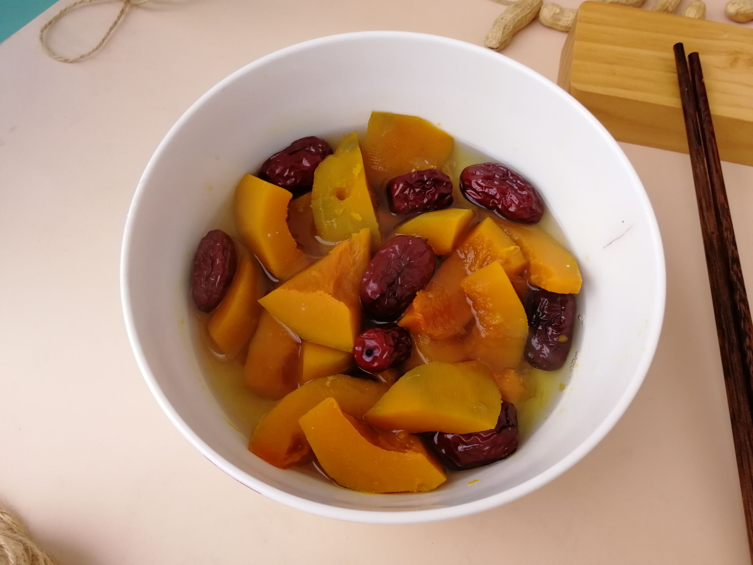 南瓜蒸紅棗的做法-甜味蒸菜譜