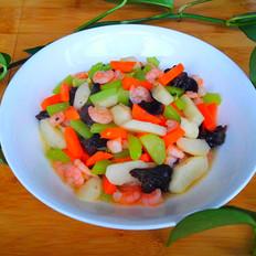 蝦仁炒雜蔬的做法-咸鮮味炒菜譜