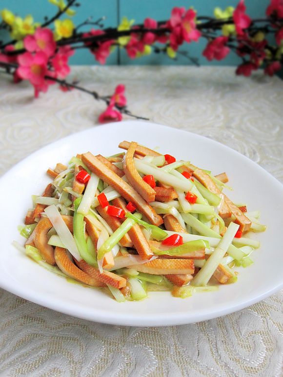 蠔油韭黃炒香干的做法-家常味炒菜譜