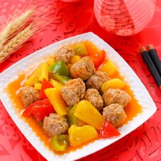 菠蘿咕嚕肉丸  寶寶輔食食譜的做法-家常味炒菜譜