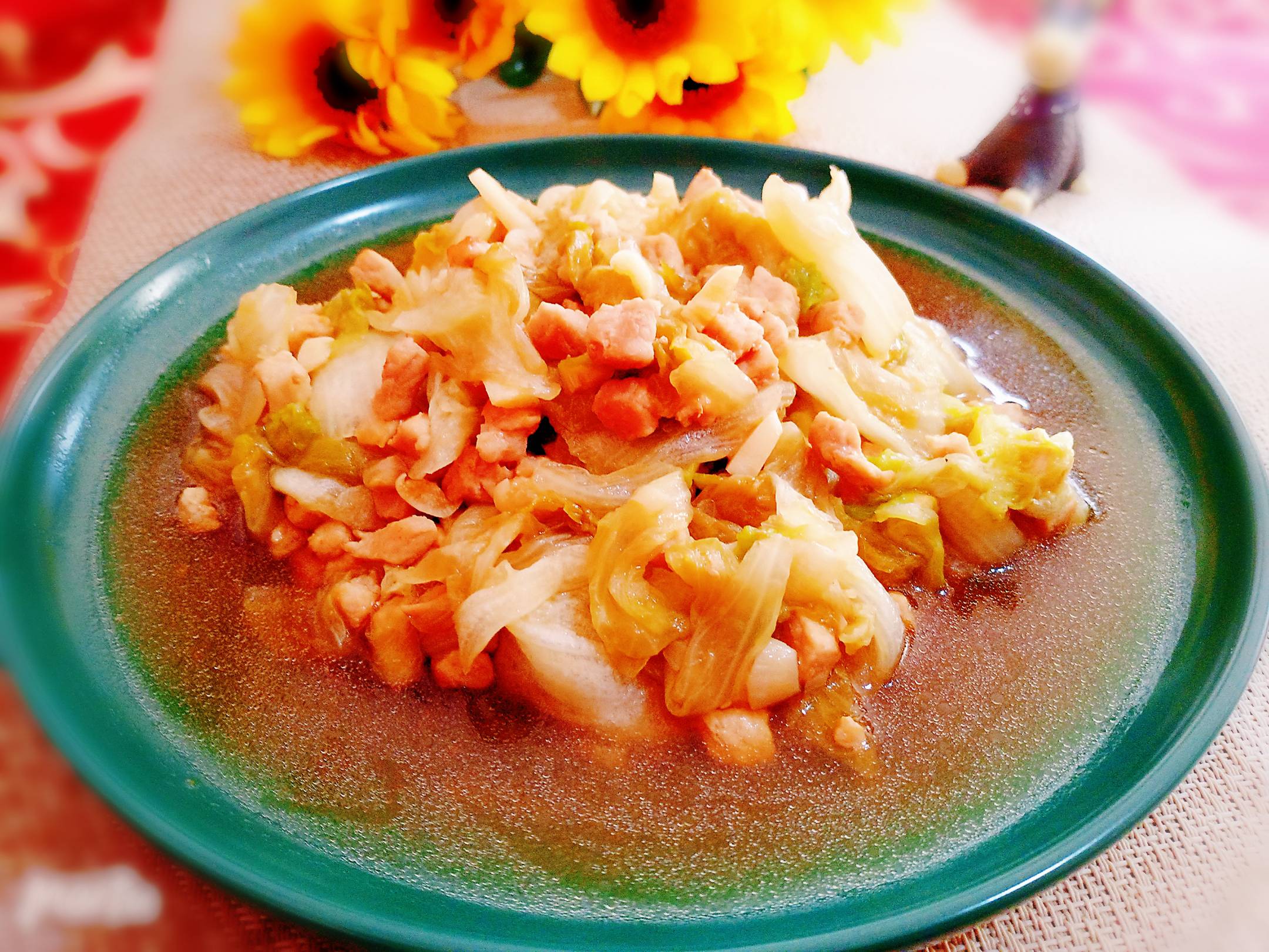 蠔油肉末西生菜的做法-家常味炒菜譜