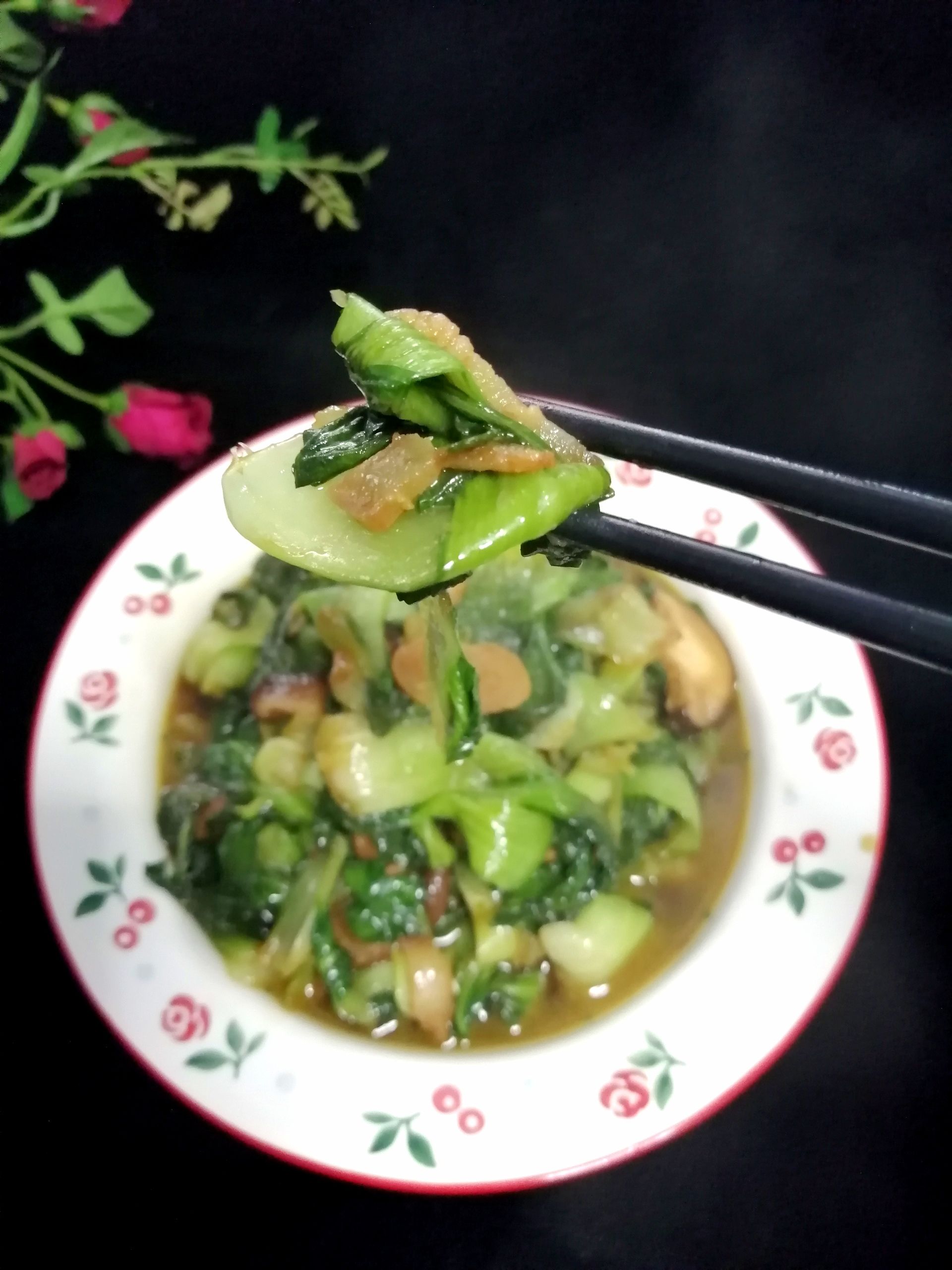 臘肉香菇青菜的做法-家常味炒菜譜