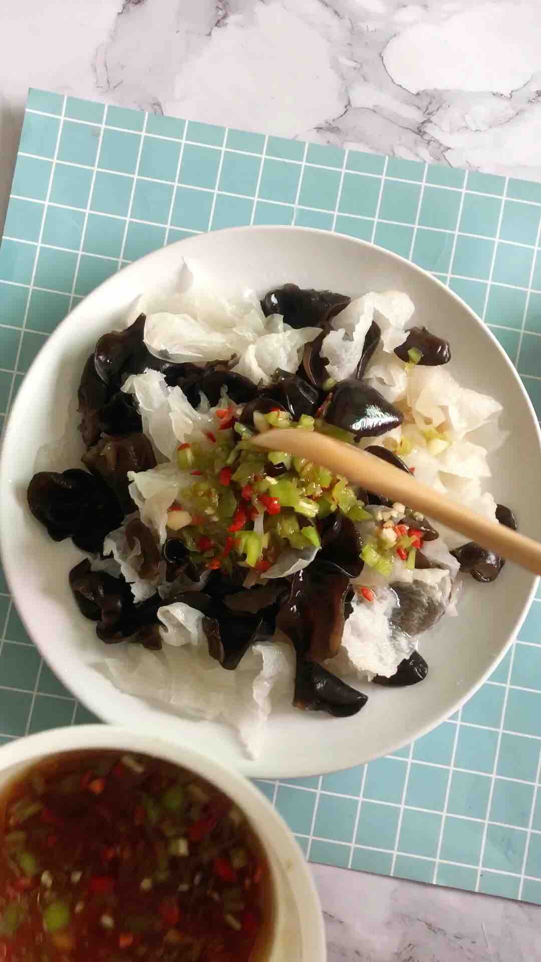 涼拌雙耳的做法-家常味拌菜譜