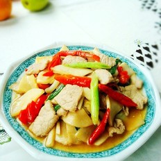 杏鮑菇炒肉片的做法-家常味炒菜譜