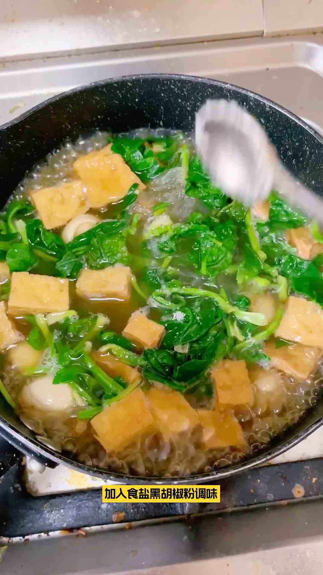 菠菜粉絲煲的做法-家常味煮菜譜