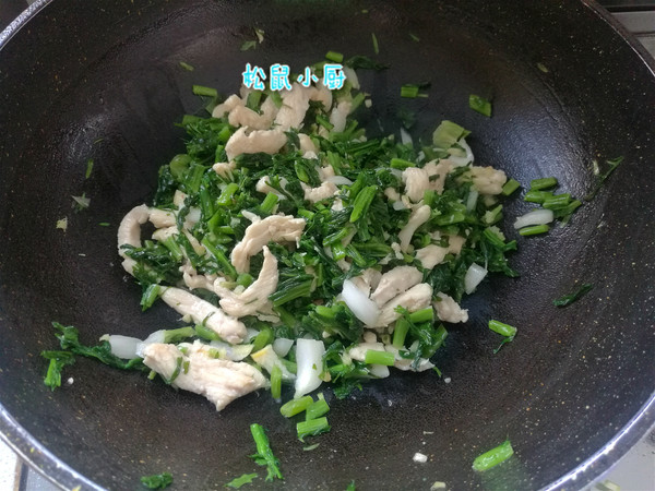 雪菜雞絲面的做法-家常味煮菜譜