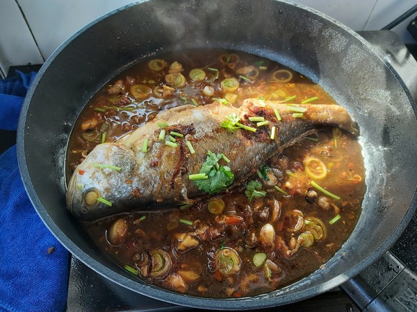 XO醬燒黃花魚的做法-香辣味燉菜譜