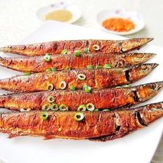 孜然烤秋刀魚的做法-家常味烤菜譜