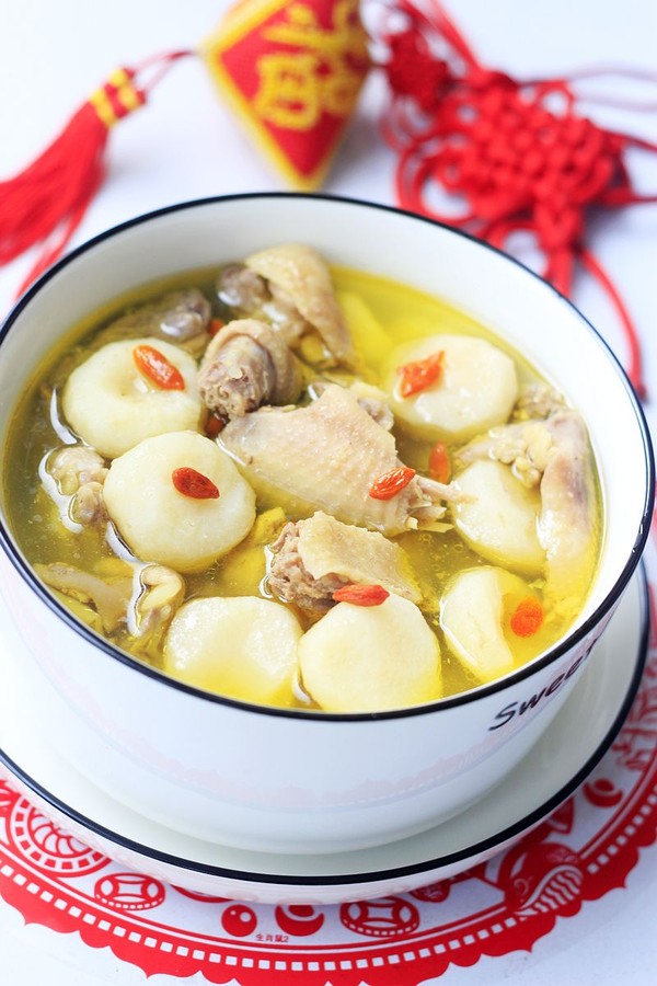 電飯煲荸薺燉雞的做法-家常味燉菜譜