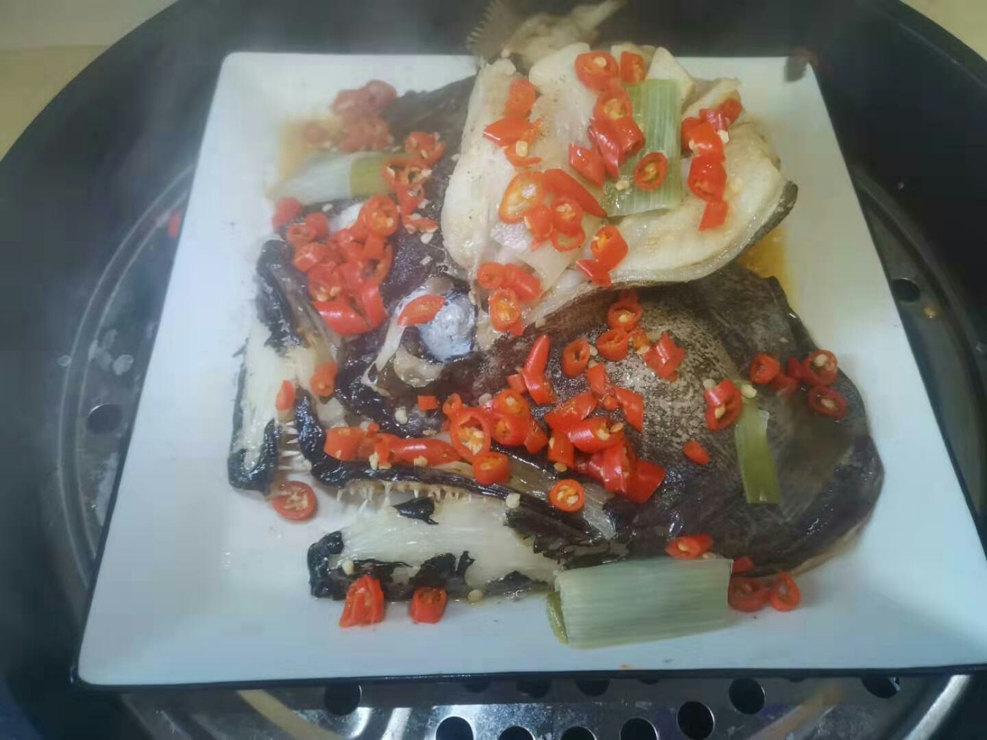 清蒸鰈魚頭的做法-家常味蒸菜譜