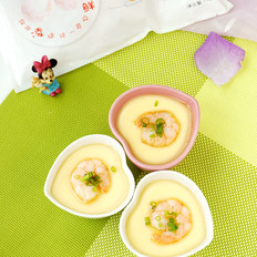 蝦仁蒸蛋羹的做法-咸鮮味蒸菜譜