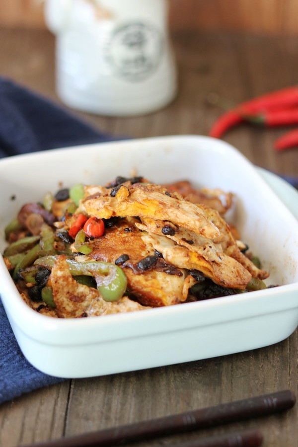 豉椒荷包蛋的做法-家常味煎菜譜