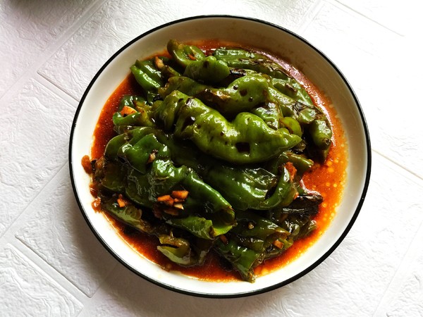 虎皮青椒的做法-酸辣味炒菜譜