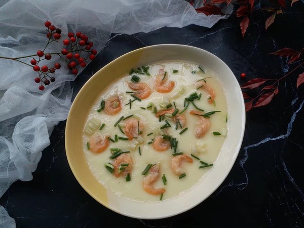 蝦仁蒸蛋的做法-咸鮮味蒸菜譜