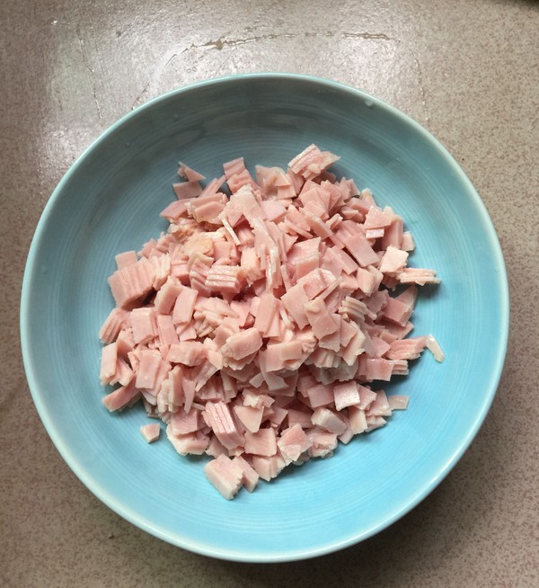 火腿肉炒豆角末的做法-家常味炒菜譜