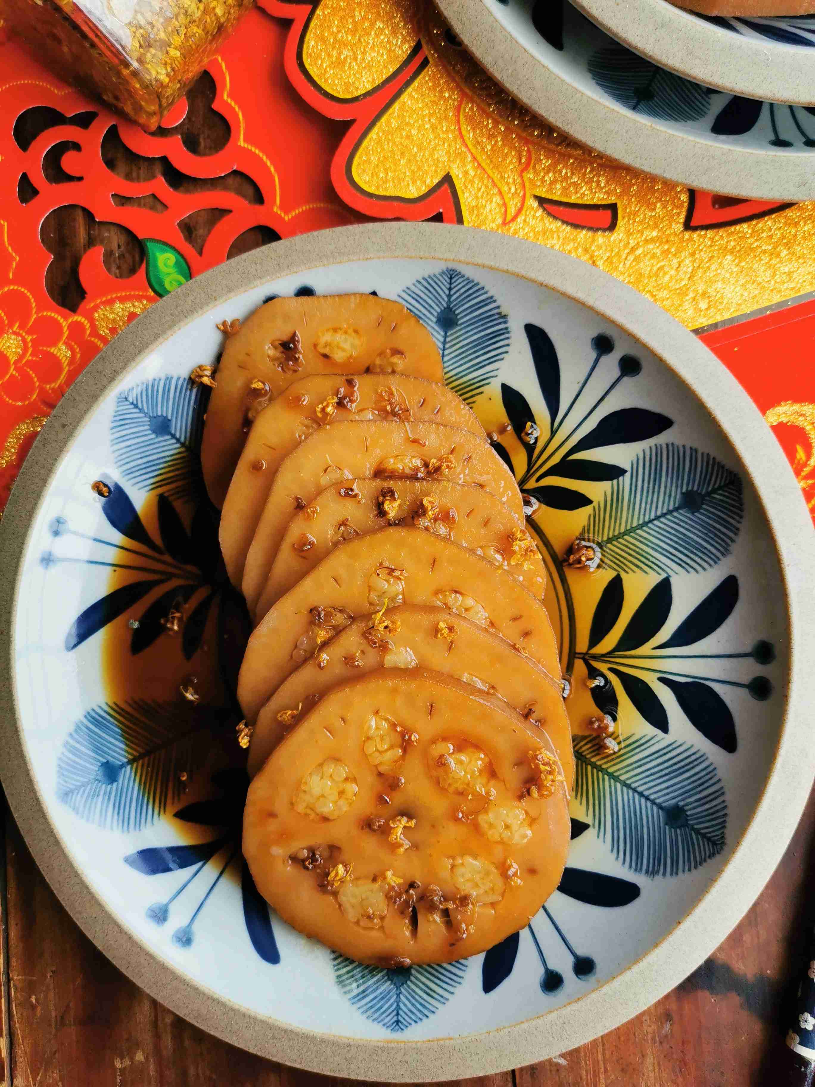 桂花糖藕的做法-甜味蒸菜譜