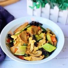 時蔬木須香腸的做法-家常味炒菜譜