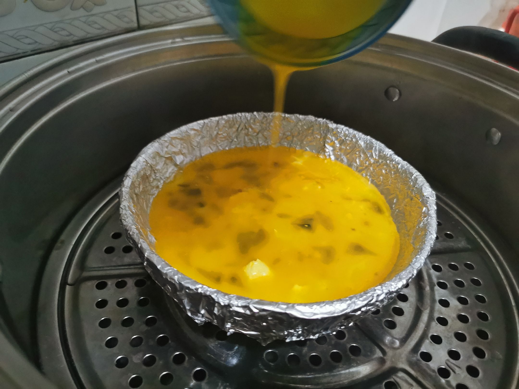 三色蒸蛋的做法-家常味蒸菜譜