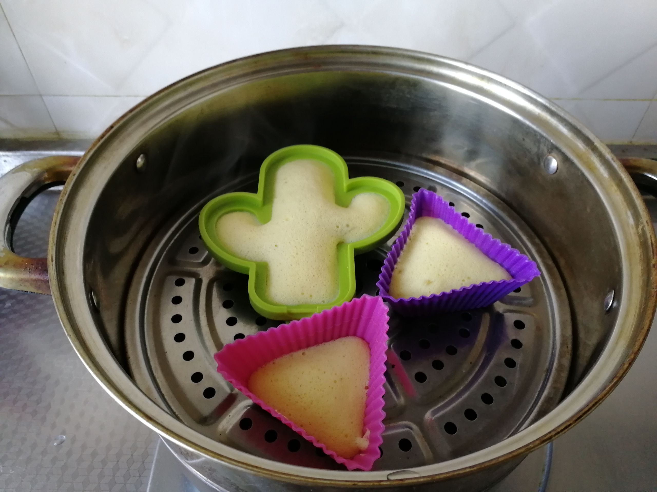 藍莓醬蒸糕的做法-酸甜味蒸菜譜