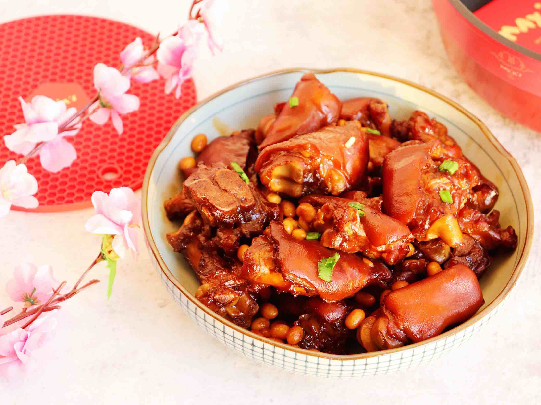 簡單易學的美味紅燒豬蹄的做法-家常味燒菜譜