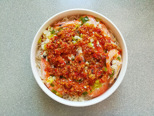 蒜蓉米粉蒸蝦的做法-家常味蒸菜譜