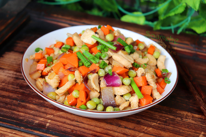 雞胸肉炒雜蔬的做法-家常味炒菜譜