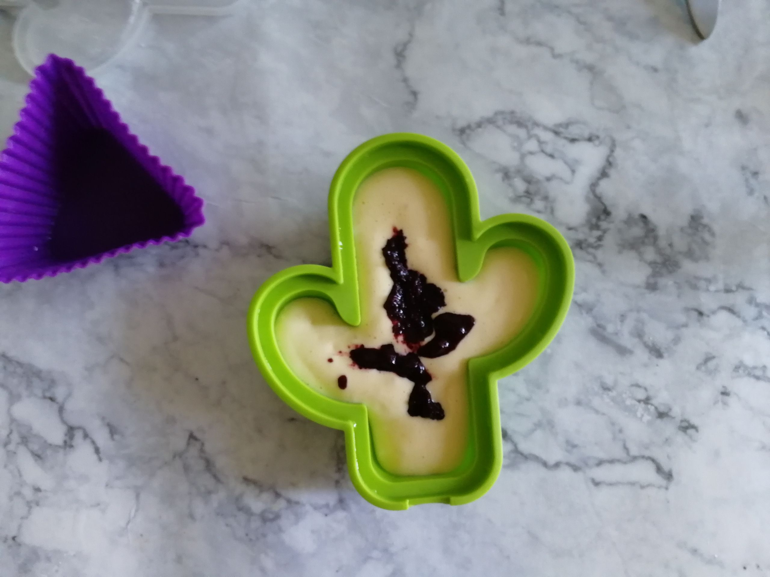 藍莓醬蒸糕的做法-酸甜味蒸菜譜