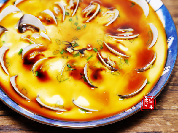【添喜的廚房】蛤蜊蒸蛋的做法-咸鮮味蒸菜譜