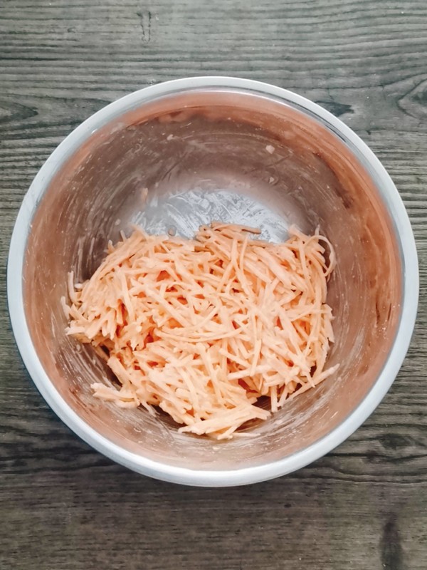 紅薯絲餅的做法-甜味煎菜譜