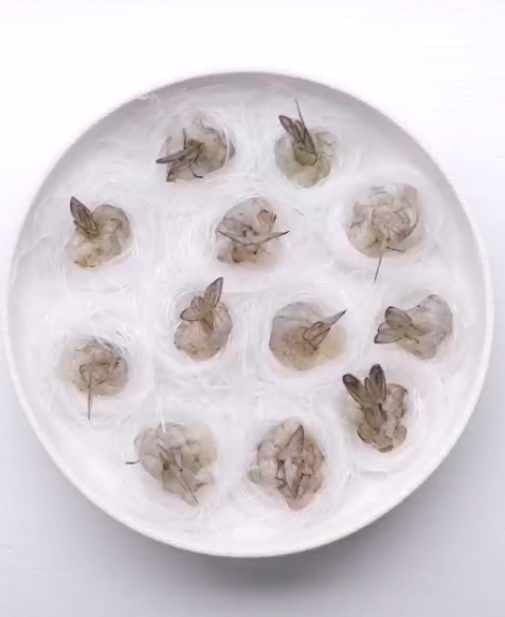 鴻運沖天蝦的做法-蒜香味蒸菜譜