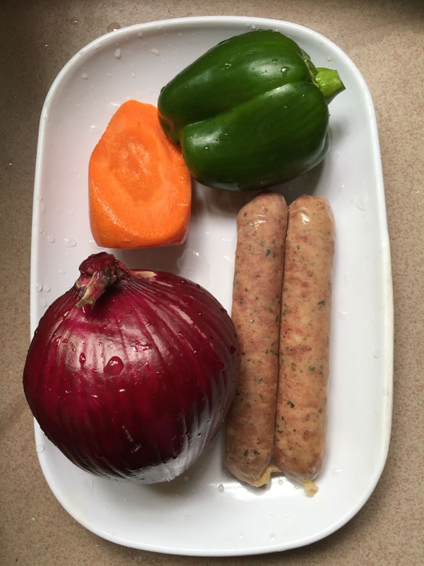 雜蔬炒純肉腸的做法-家常味炒菜譜