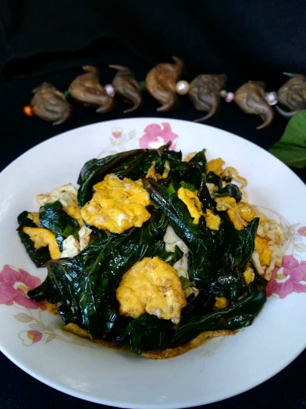 地瓜葉蝦醬炒雞蛋的做法-家常味炒菜譜